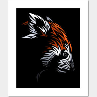 Tribal Red Panda Posters and Art